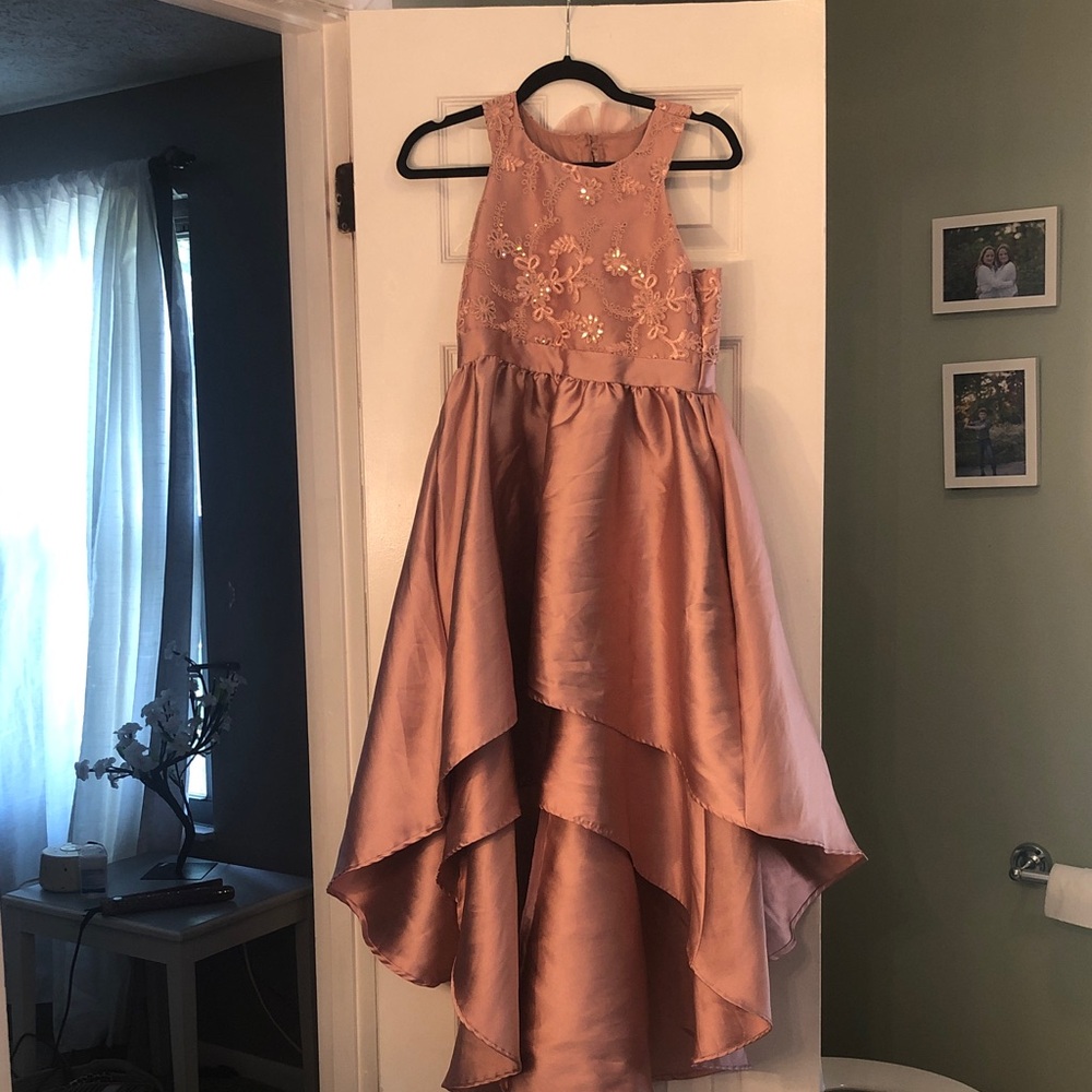 Bonnie Jean Blush Pink Formal Kids Dress